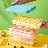 Formas de gelo de silicone com caixa para armazenamento - Ice Maker Box